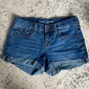 American eagle dark denim boyfriend short